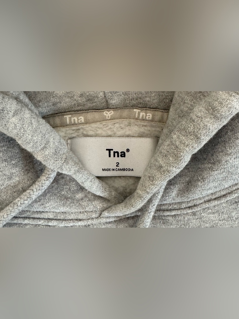 Aritzia TNA Cozy Sweatfleece Perfect Hoodie - Size 2 - Picture 6 of 6